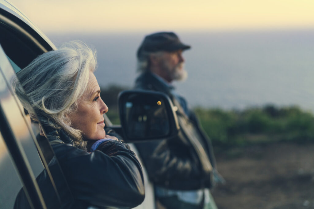 couple on the road in retirement