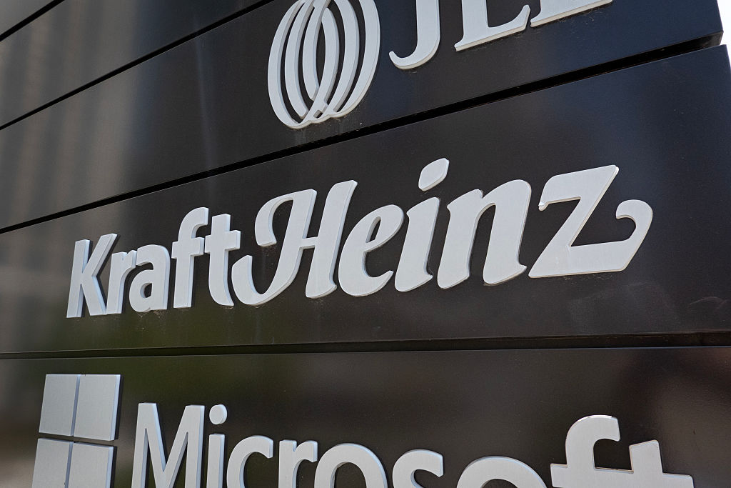 kraft heinz sign front on corporate building