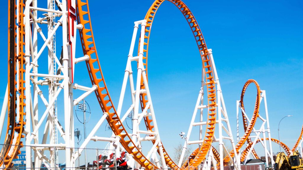roller coaster at Coney Island