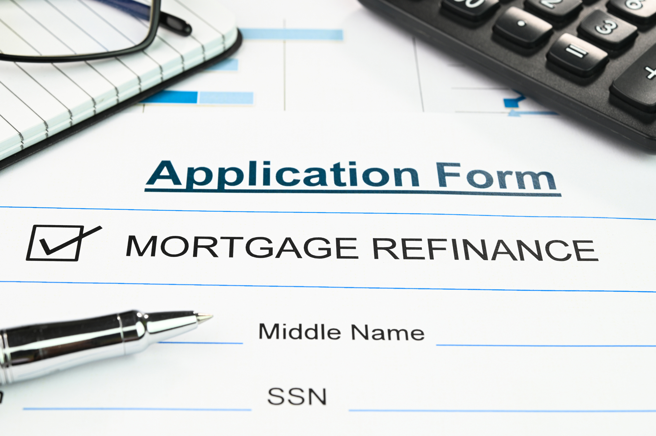Mortgage refinance application form