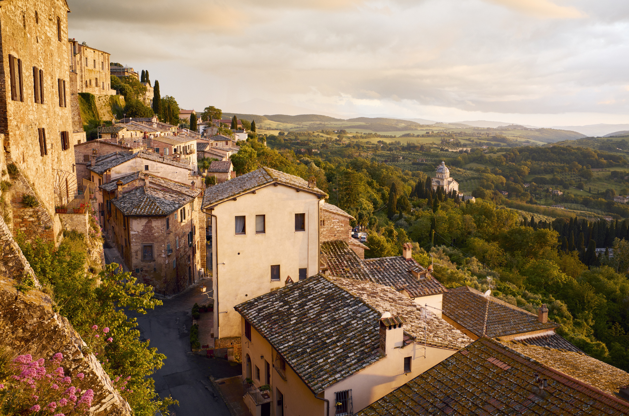 Ville perchée de Montepulciano en Toscane