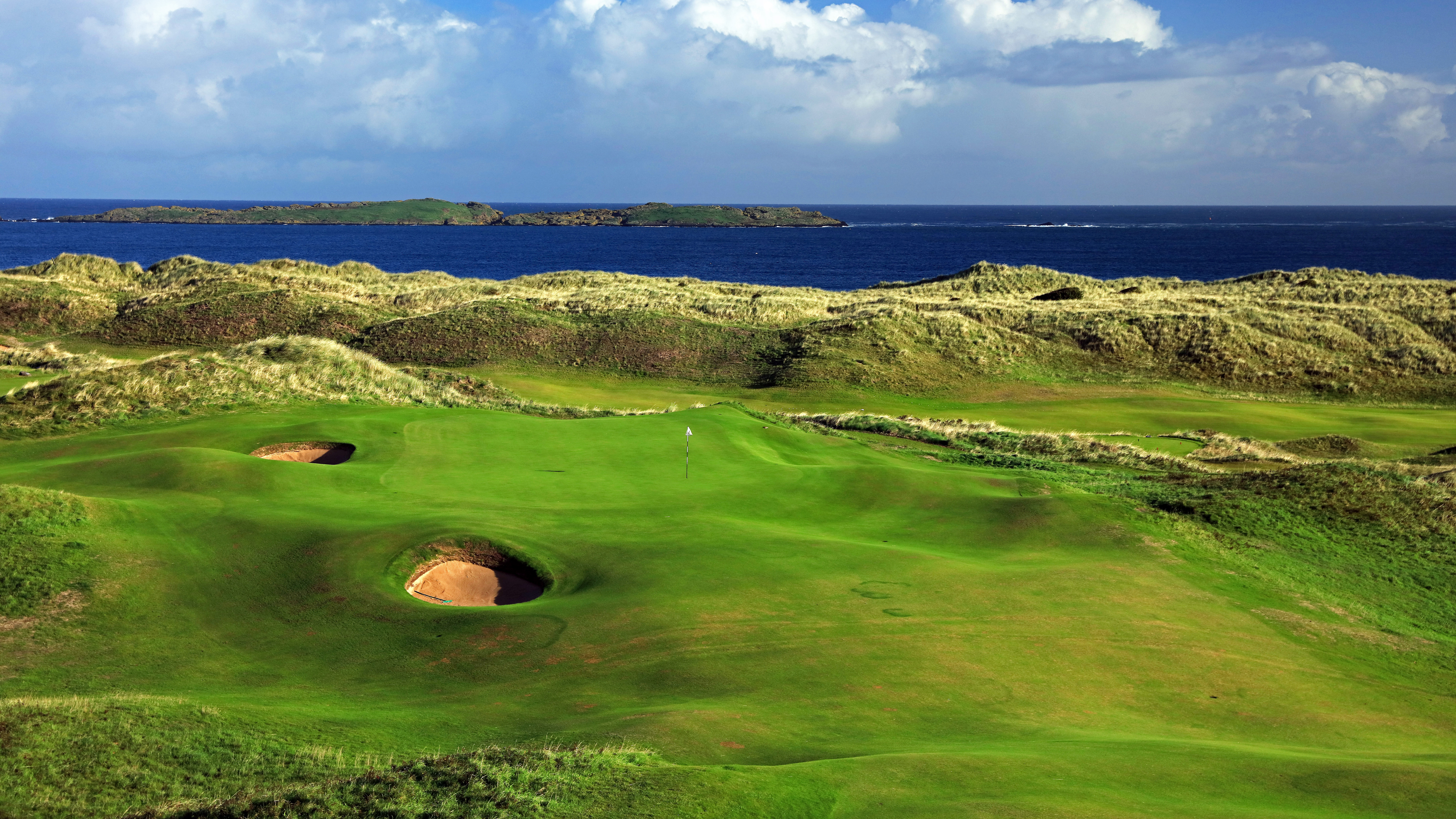 Le quinzième à Royal Portrush – Skerries – est un par 4 difficile. Image fournie par Rob Smith, de Getty.