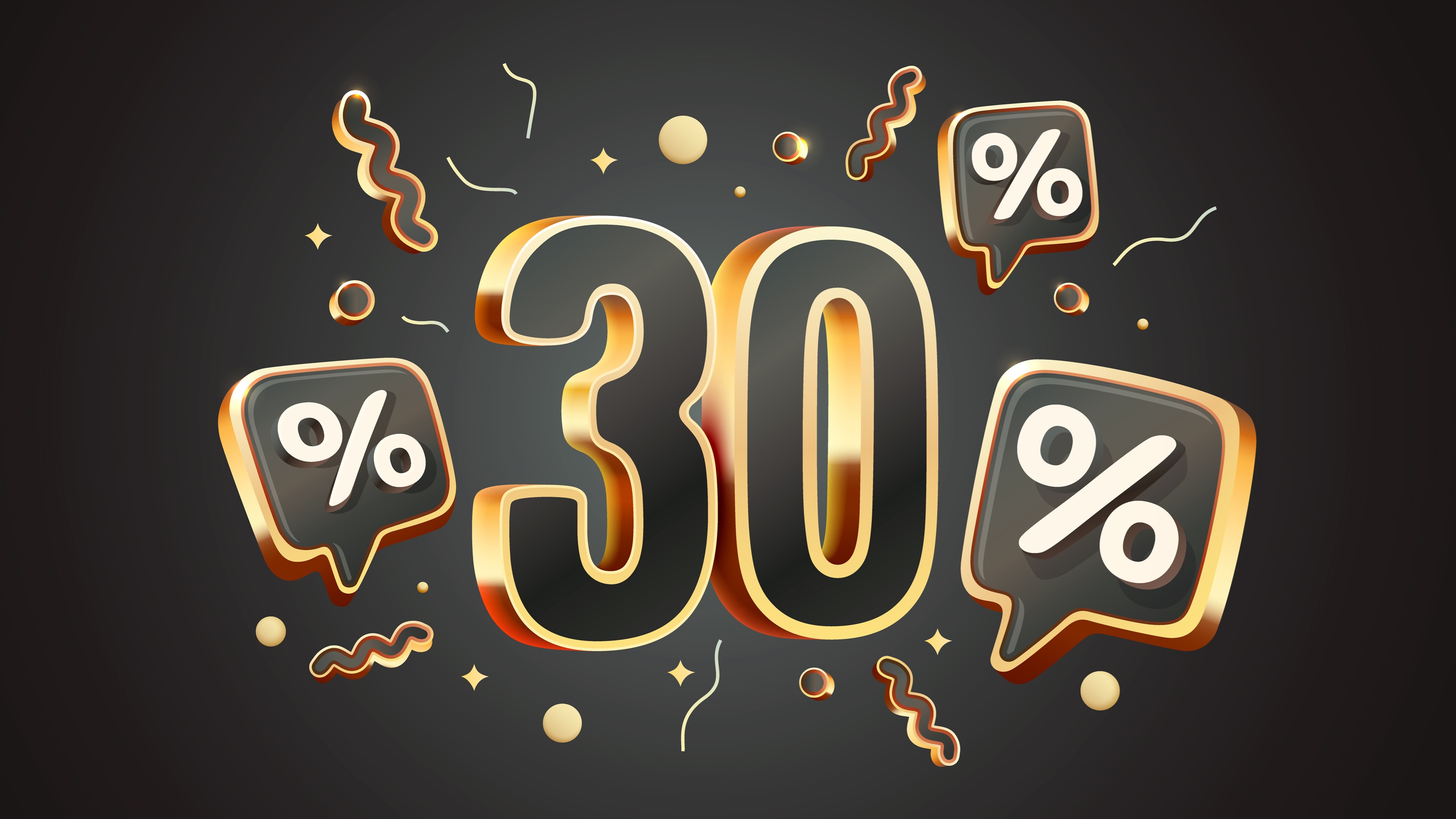 Un 30% aux airs de fête.