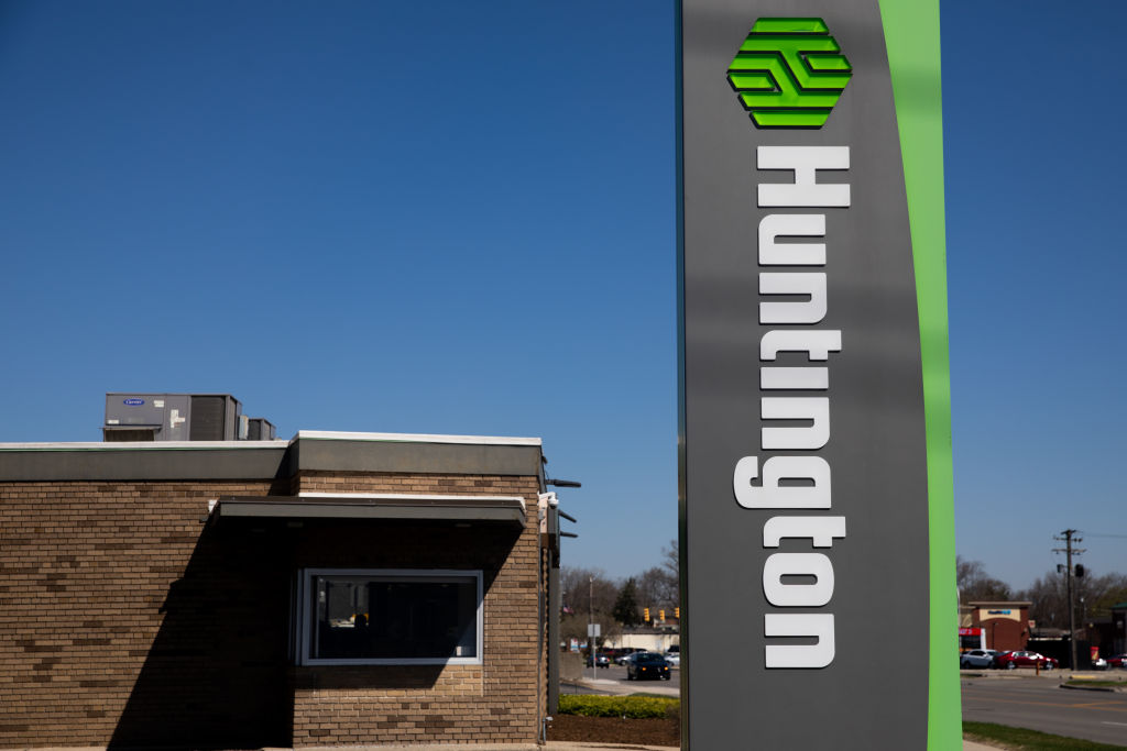 Une succursale de la Huntington Bank à Troy, Michigan