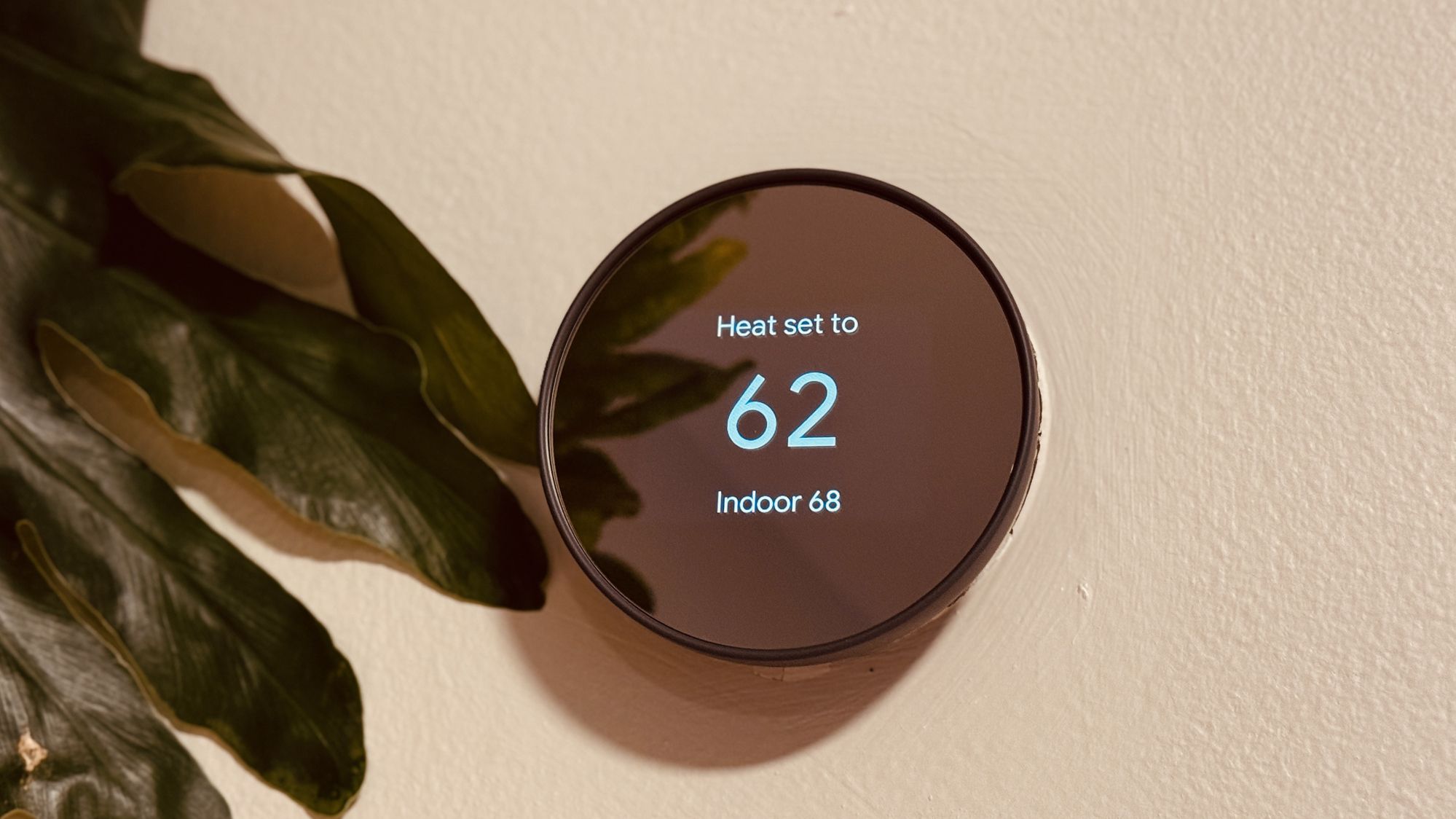 Thermostat intelligent réglé à 62 degrés