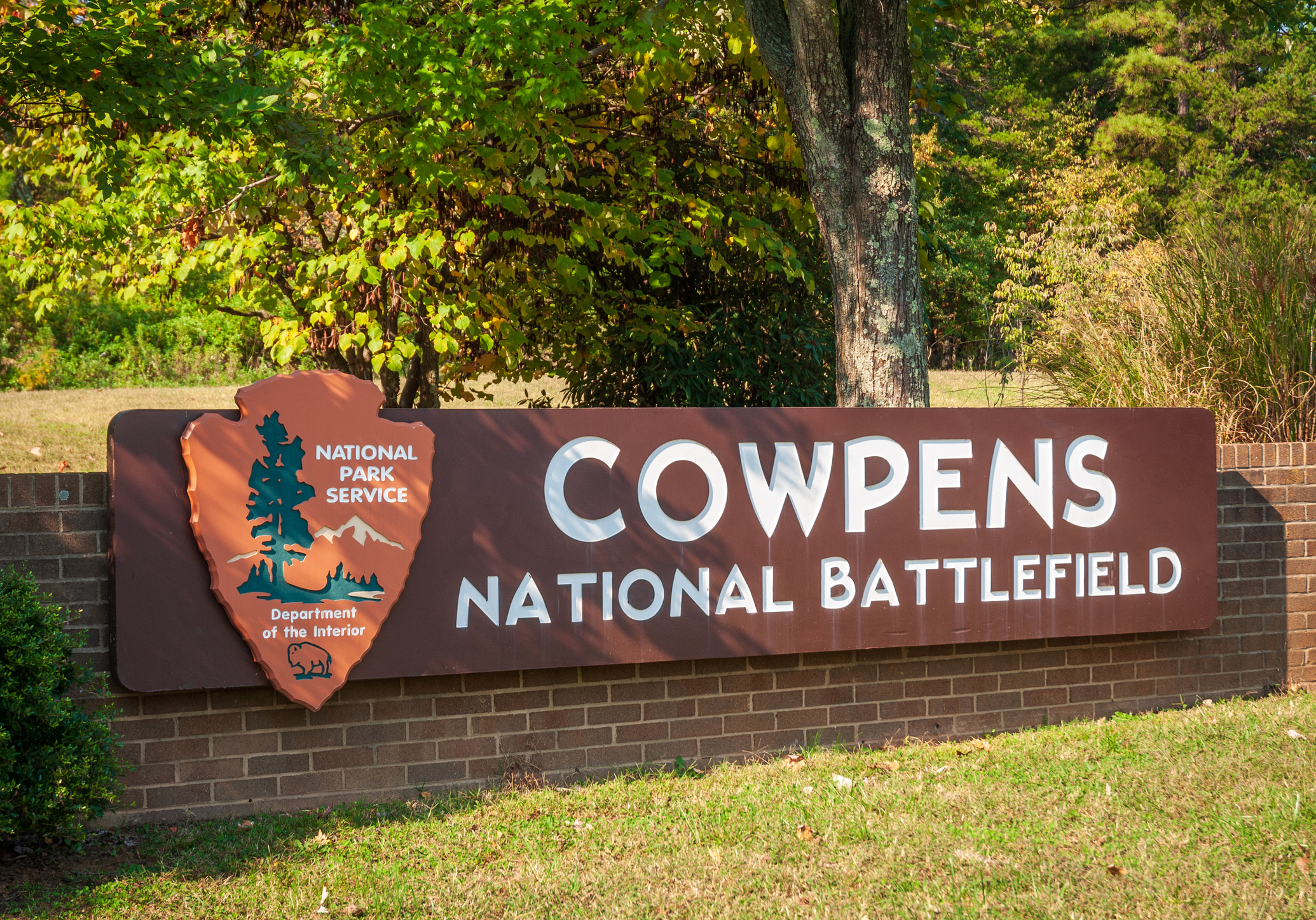 Le parc national du champ de bataille de Cowpens, en Caroline du Sud, champ de bataille majeur de la guerre d'indépendance américaine