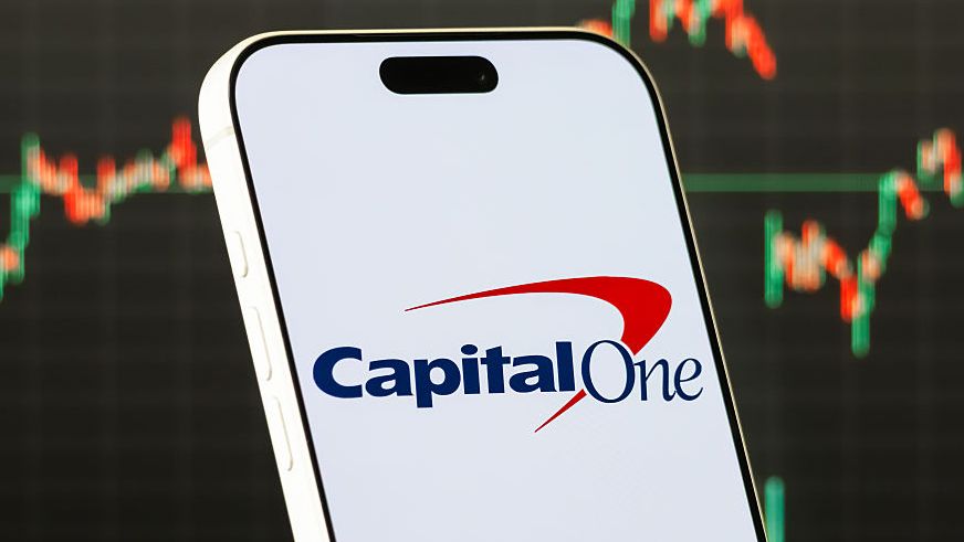 Logo Capital One affiché sur un smartphone