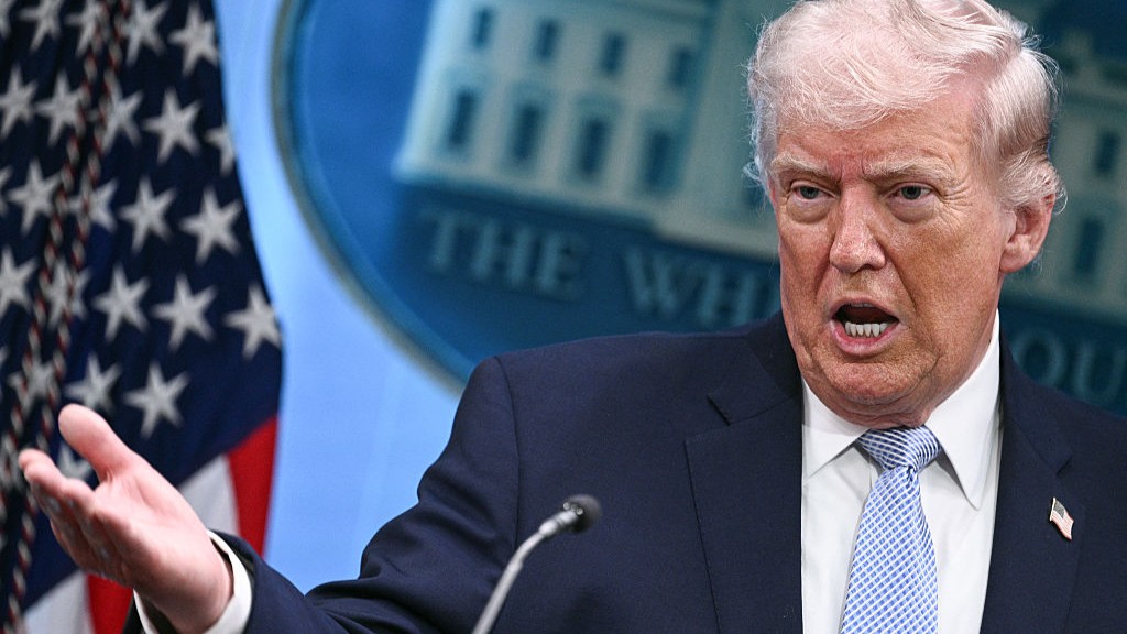 Le président Donald Trump s'exprime à la Maison Blanche en avril 2026.